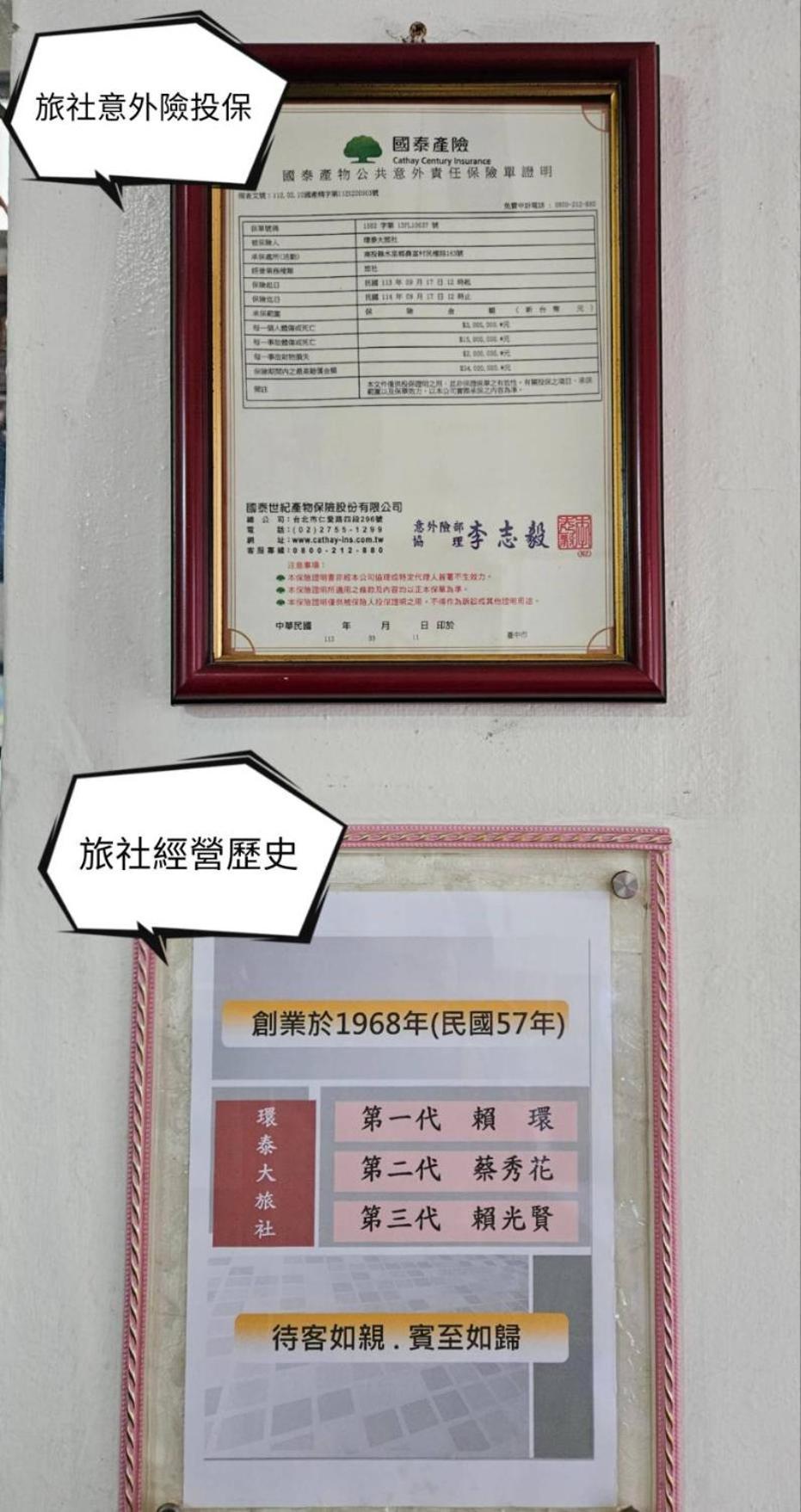 環泰大旅社 A Go Da 單未留電話不接單 Otel Shuili Dış mekan fotoğraf